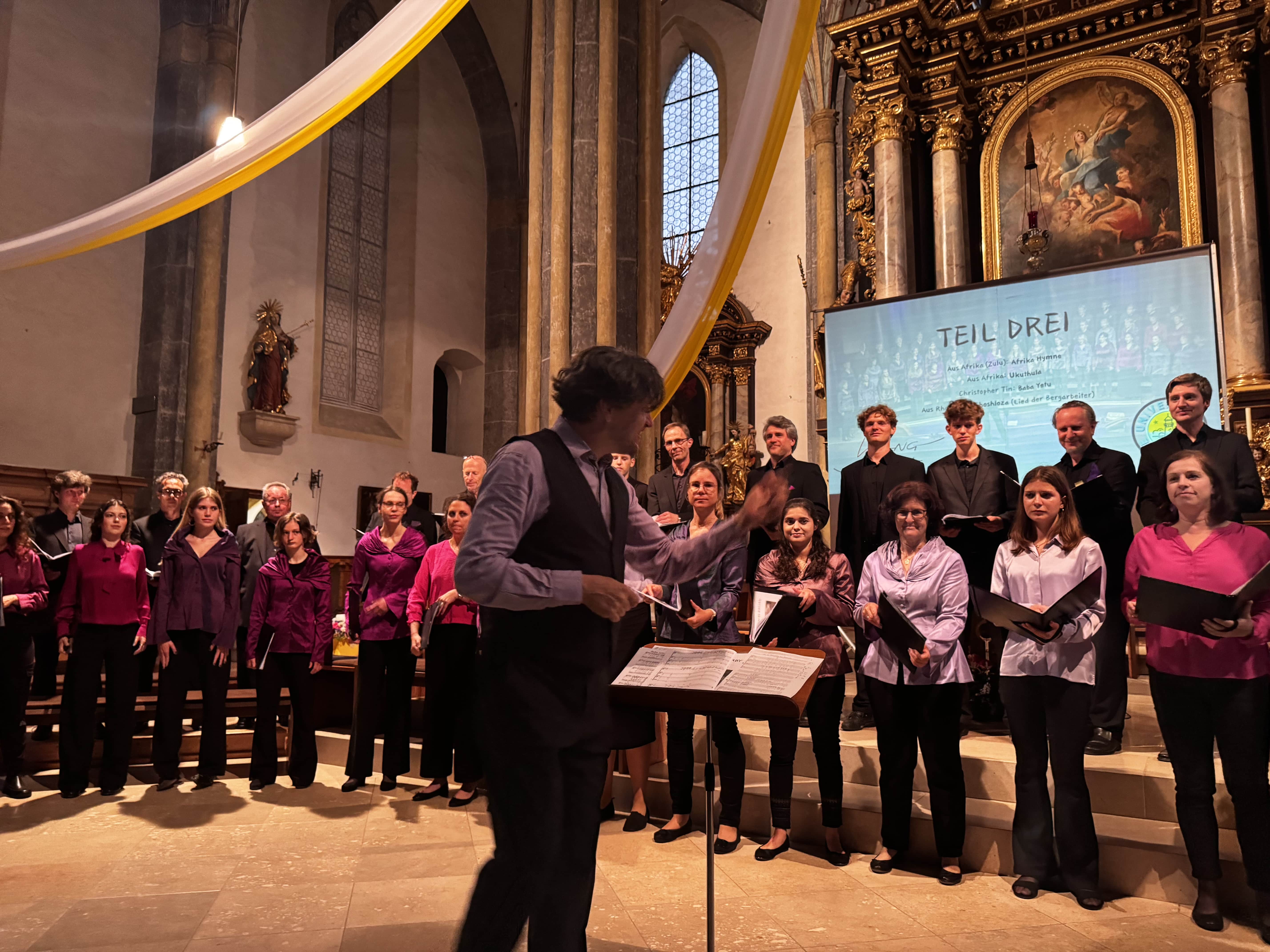 Get Together nach dem Konzert im Pfarrheim Laufen